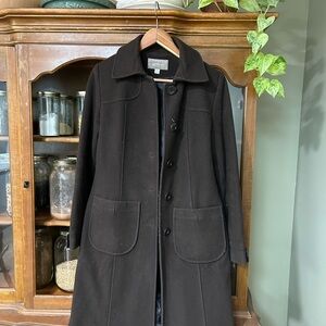 Croft & Barrow Brown Wool Trench Coat